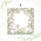 Kawaii Green Flower Bunny Memo Pads