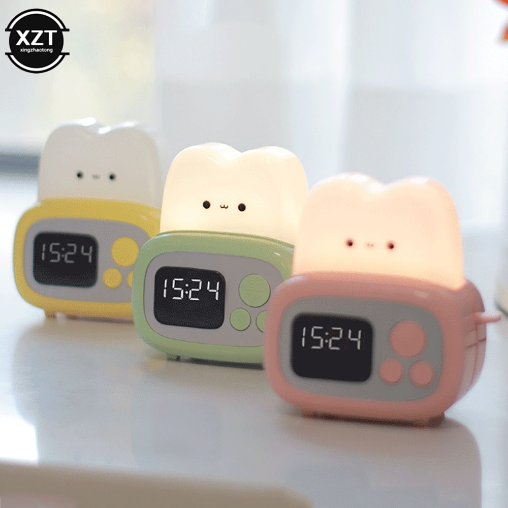 Kawaii Toaster Alarm Clock Night Lights