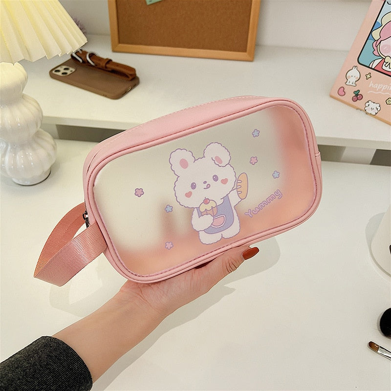 Kawaii Transparent Cosmetics Bags