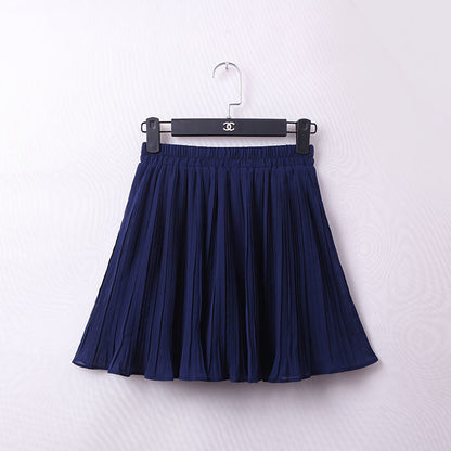 Kawaii Dark Blue Chiffon Skirt