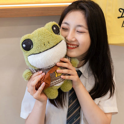 Kawaii Adventure Frog Plushie