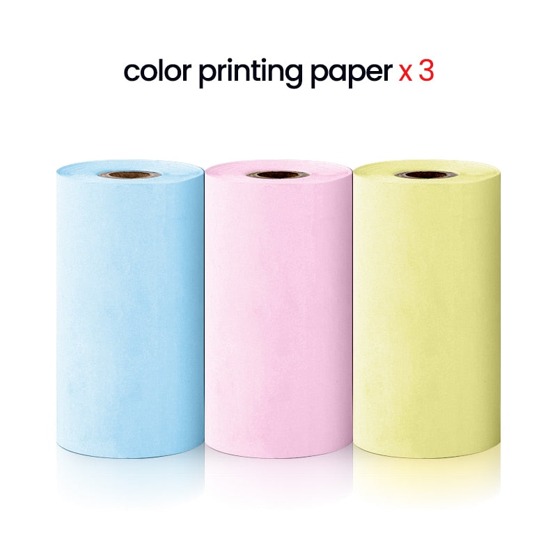 Kawaii Portable Cat Thermal Multi Color Printer Paper