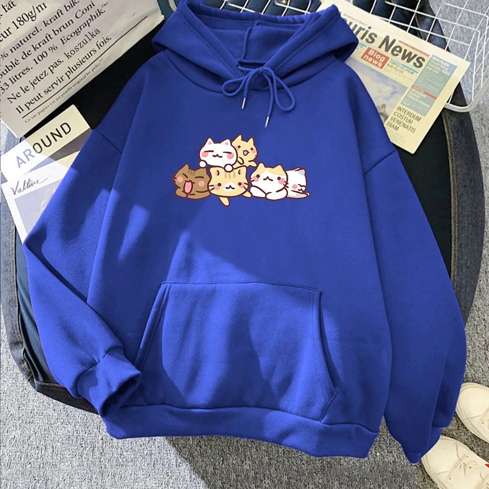 Kawaii Kitty Cuddles Hoodie