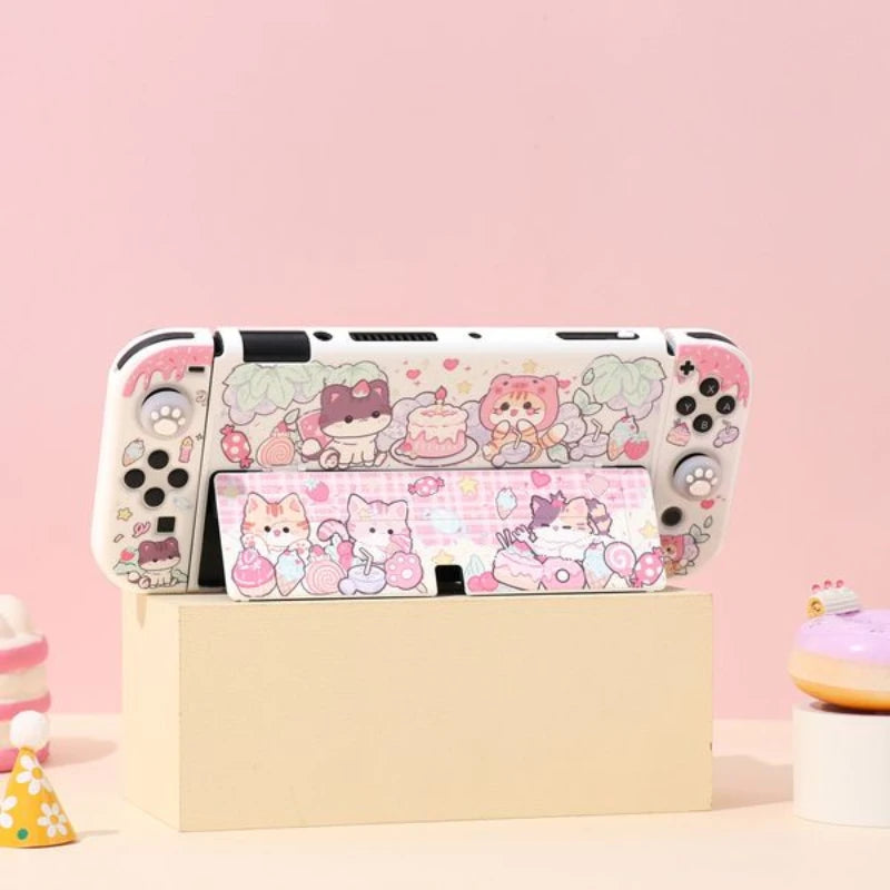 Kawaii Animals with Sweet Nintendo Switch Case