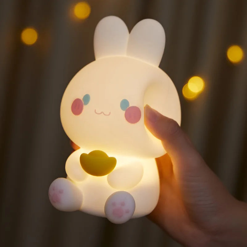 Pink Rabbit Night Light Lovely Bunny Night Light – Kore Kawaii