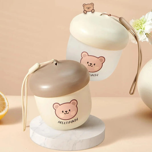 Portable Bear Cup With Tea Infuser Lid