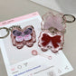 kawaii pink  butterfly lipgloss on white background