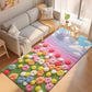 Vibrant Plush Flowers Rug