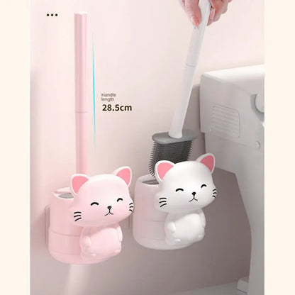 Cat on sale toilet brush