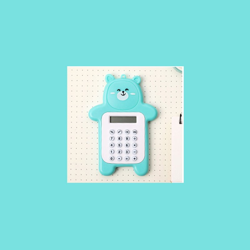 Kawaii Green Mini Bear Digital Calculator