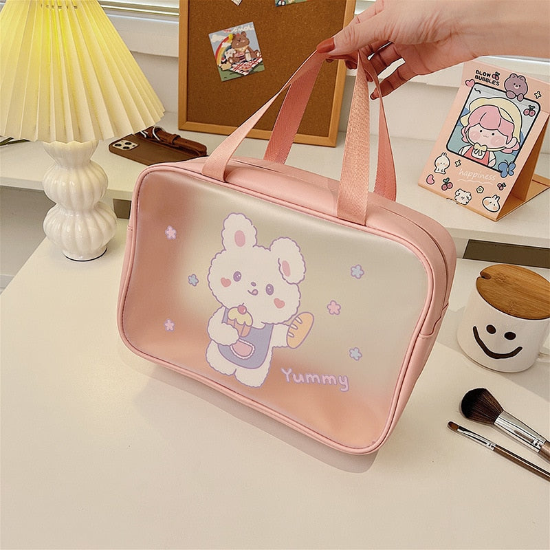 Kawaii Transparent Cosmetics Bags