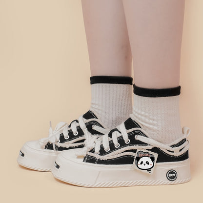 Kawaii Chunky Sole Panda Sneakers