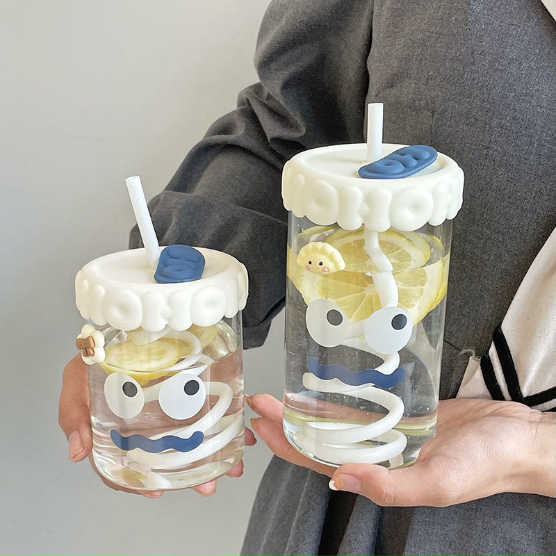 Funny Face Glass Cups