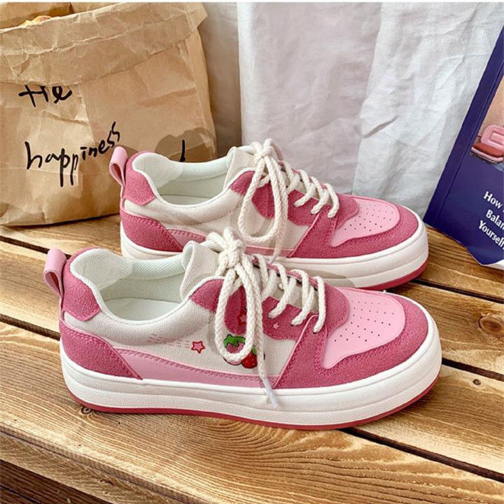 Pink Star Sneakers Platform Shoes Harajuku Women Shoe -  Finland