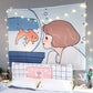 Kawaii Girl Wall Tapestry