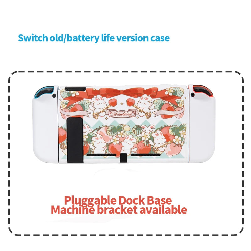 Strawberry Bunny Nintendo Switch Case