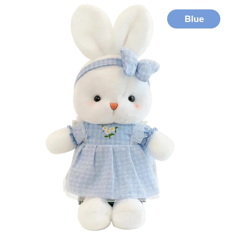 Miss Usagi Plushies, the blue and white edition displayed on a white background.