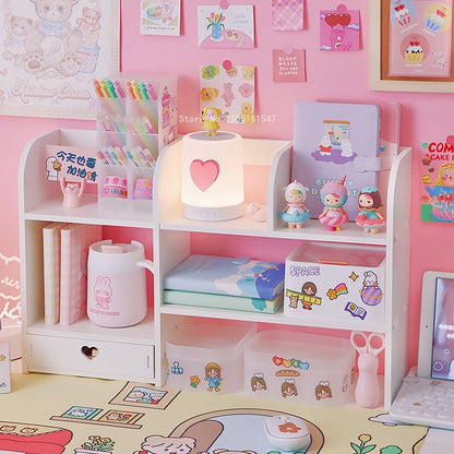 Kawaii Desktop Multilayer Shelf Organizer