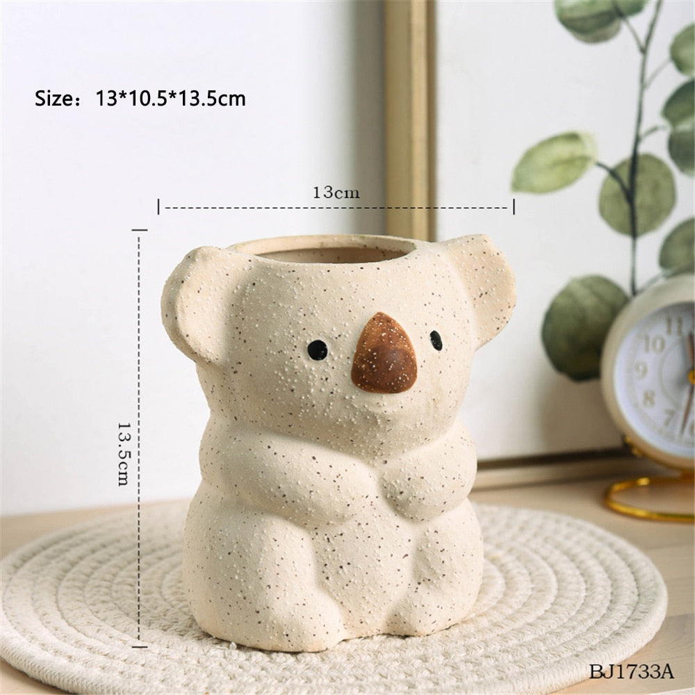 hanging koala planter Large Beige