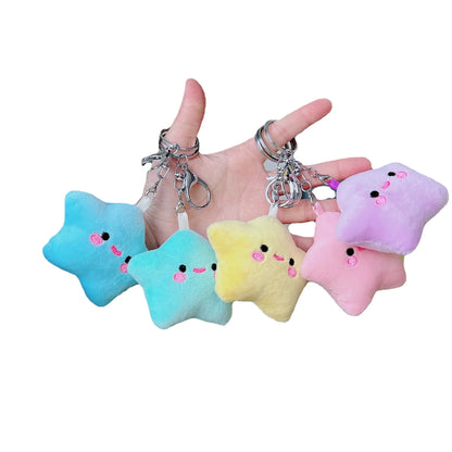 Kawaii Star Plushie Pendant Keychains