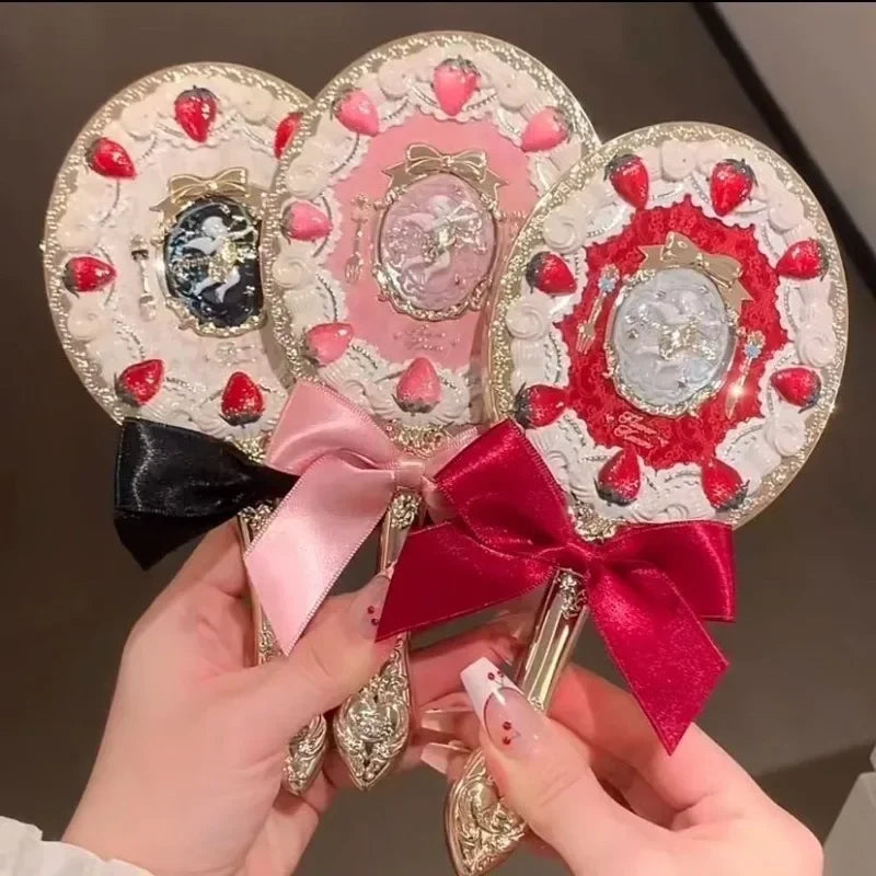 Strawberry Cupid Hand Mirror