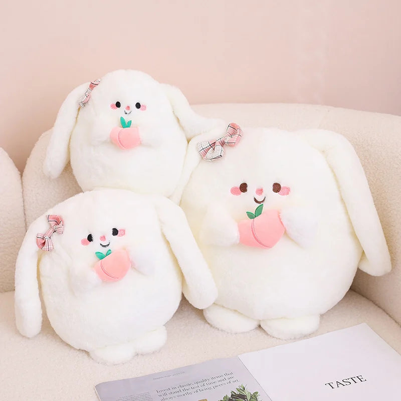 Cute Peach Bunny Plushie β Kore Kawaii