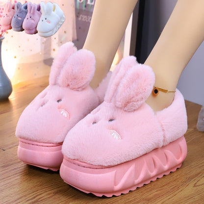 Kawaii Pink Plush Bunny Platform Slides