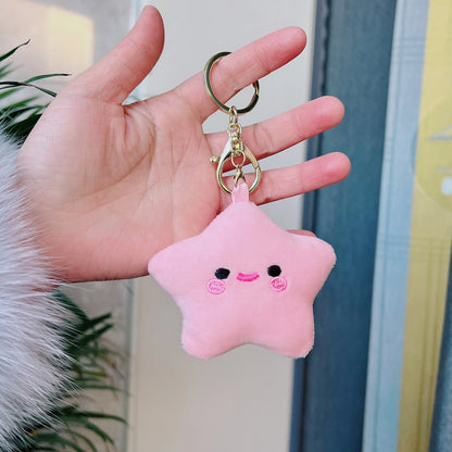 Kawaii Star Plushie Pendant Keychains