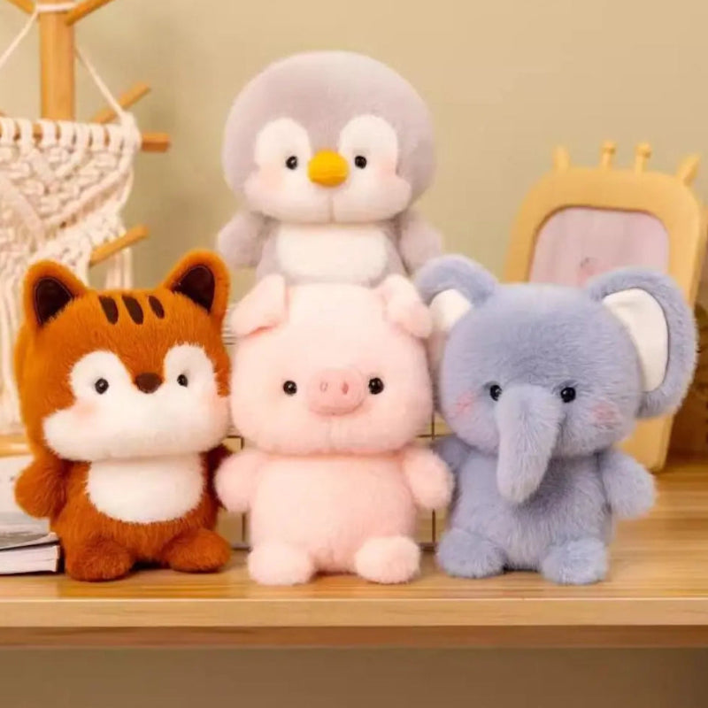 Kawaii Cutie Club variety of stuffed animals front view 