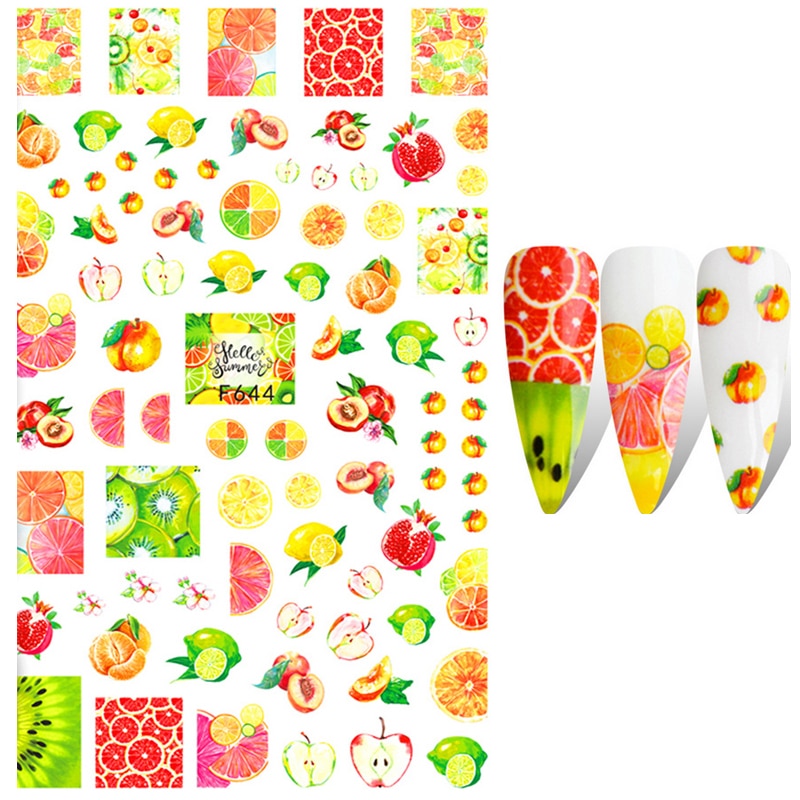 Kawaii Nail Art Fruit Decals