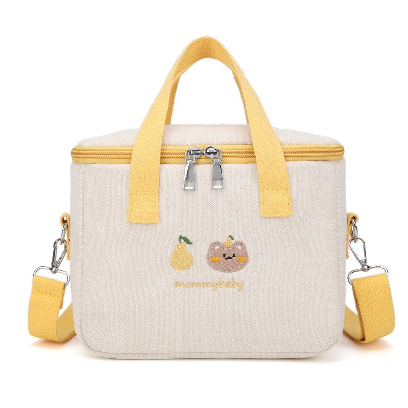 Kawaii Yellow Cooler Lunch Bag