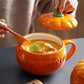 Kawaii Pumpkin Shaped Ceramic Mug