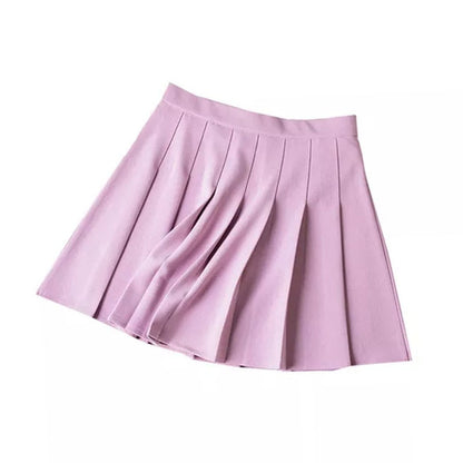 Kawaii Pink Pleated Mini Skirt