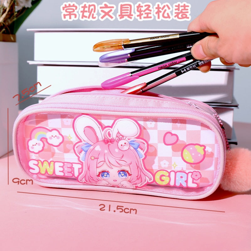 Kawaii Sassy Bunny Pencil Case