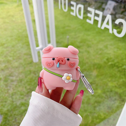 Kawaii Daisy Pig AirPods Case