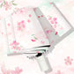 Pretty Cherry Blossoms Umbrella with floral design on a floral background