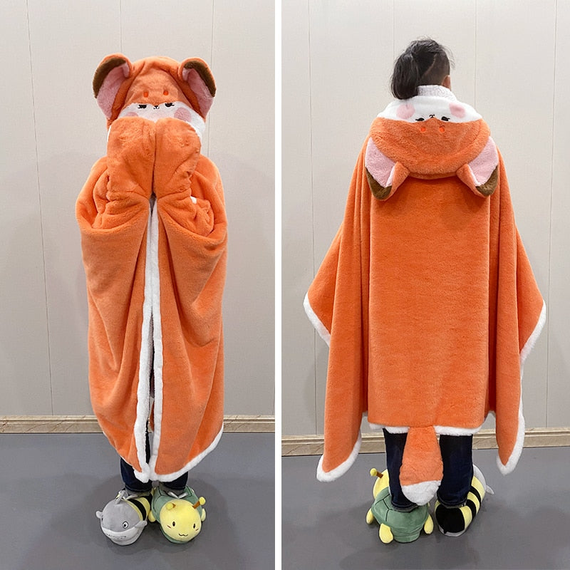 Kawaii Fox Blanket Hoodie