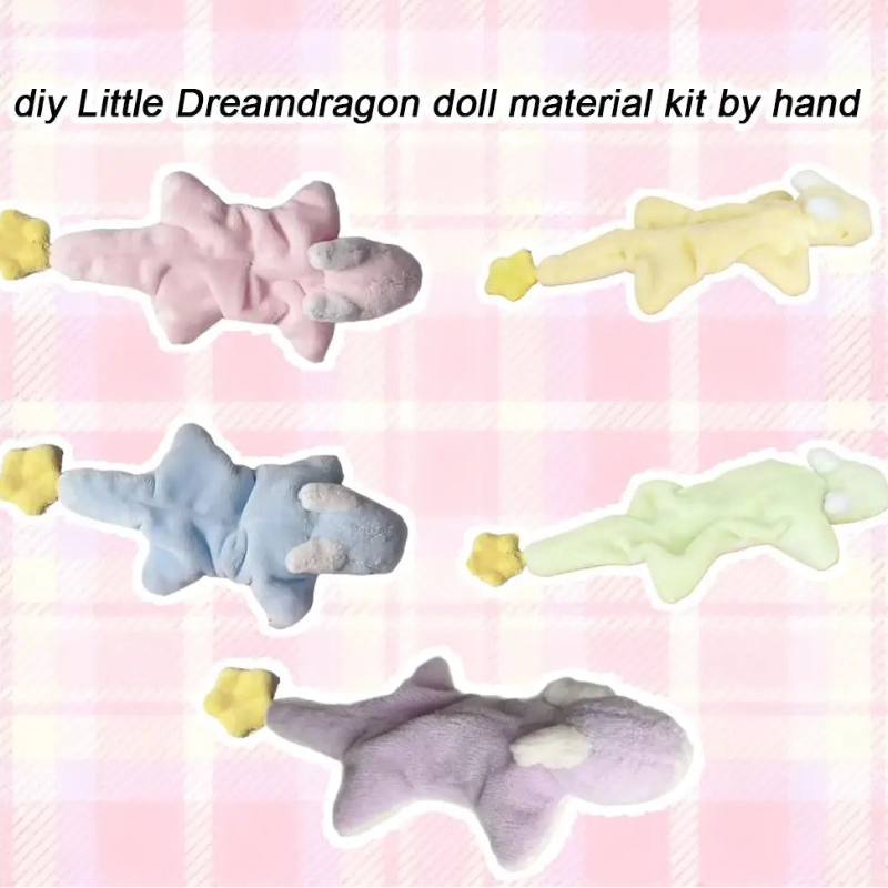 Kawaii Star Dragon Plushie Craft Kit  in multiple colors 