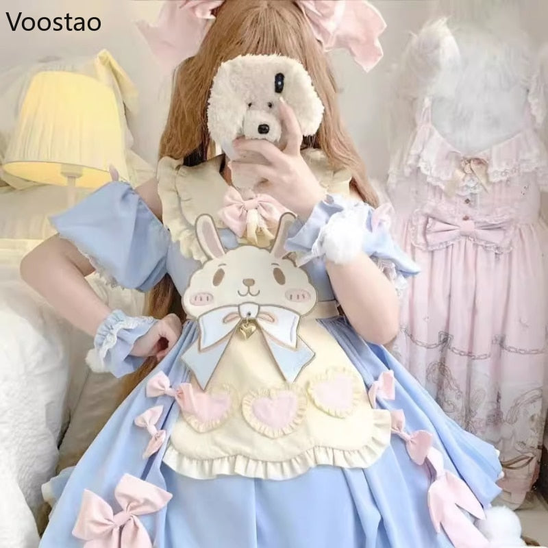 Kawaii Sweet Lolita Bunny Party Dress – Kore Kawaii