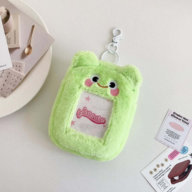 Kawaii Green  Photocard Pouch Keychain