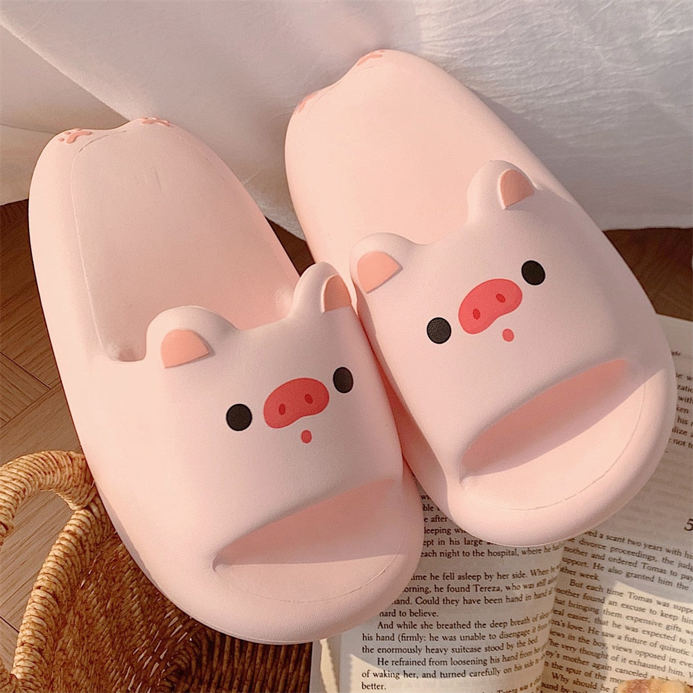 Kawaii Soft Pig Slippers