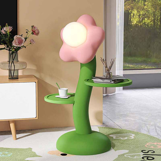 Kawaii Flower Floor Lamp Table