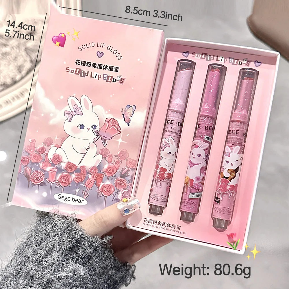 GEGE BEAR Bunny Lip Gloss Set