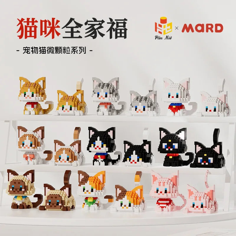 Cute Cats Building Block Toys