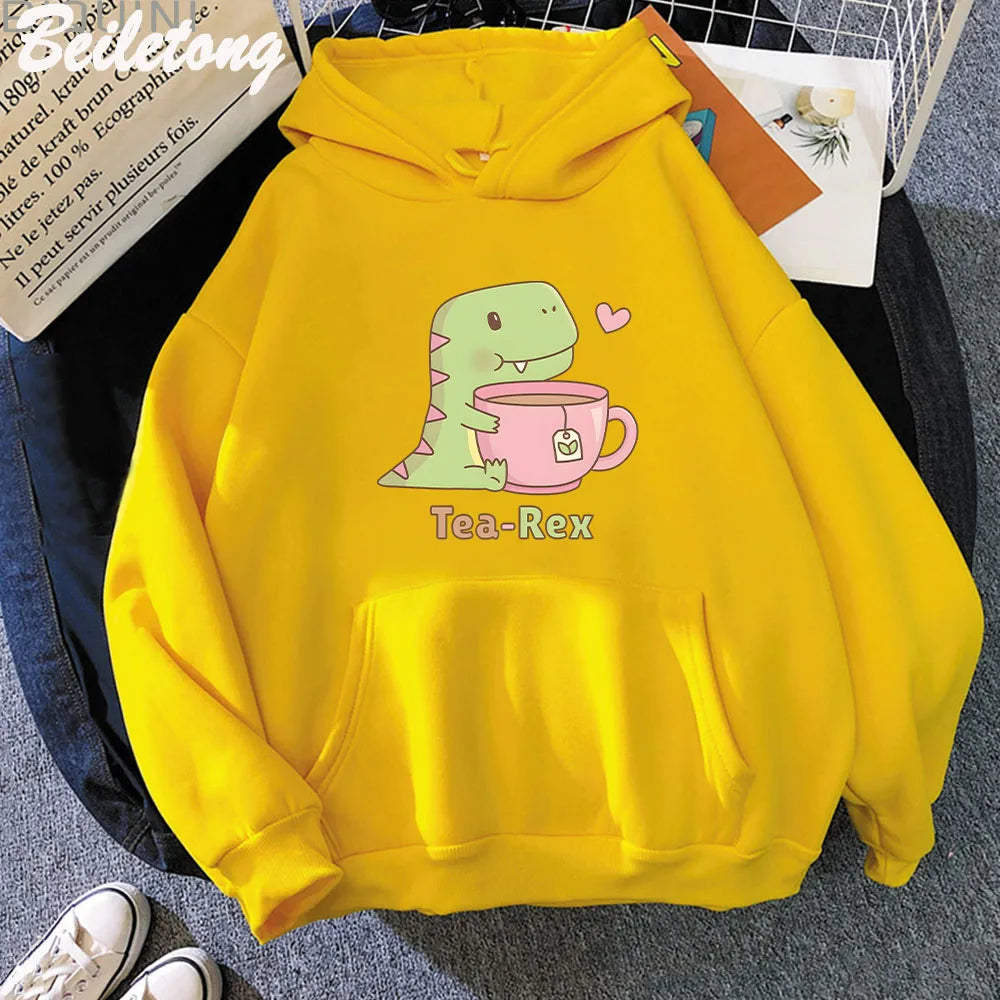 "Tea-Rex" Dinosaur & Tea Lover Hoodie