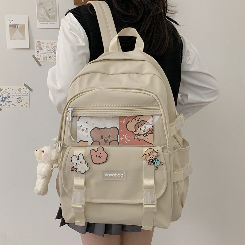 Pochacco Kawaii Backpack School Backpack Cute Aesthetic Backpack – kikigoods
