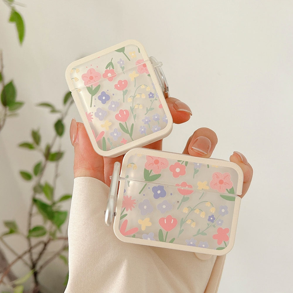 Kawaii Pastel Flowers AirPods Cases
