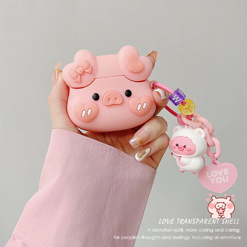 Cute Pig AirPods Case