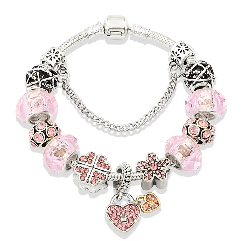 Kawaii Pink Charm Bracelets