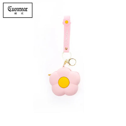 Flower Silicone Coin Purse Pendants